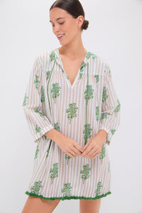 Sand Striped Bouquet Bondi Coverup